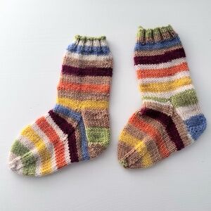 Knit baby socks